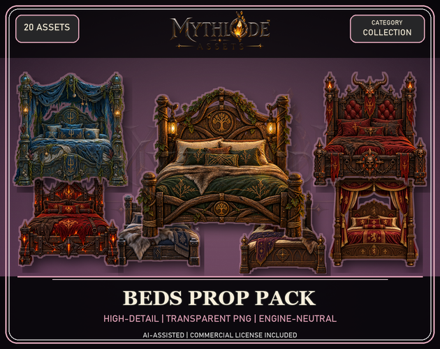 MYTHLODE Beds Prop Pack storefront cover