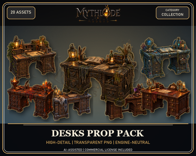 MYTHLODE Desks Prop Pack storefront cover