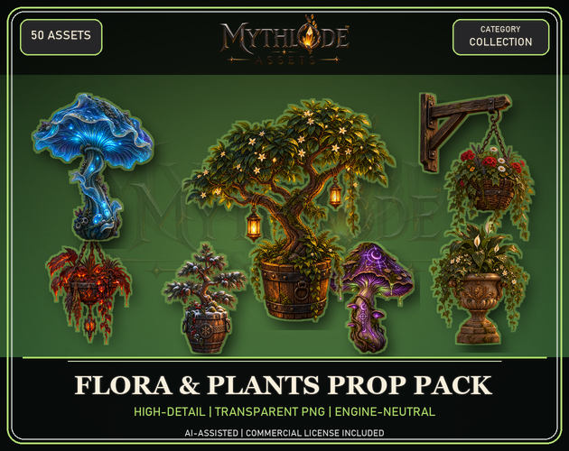 MYTHLODE Flora & Plants Prop Pack storefront cover