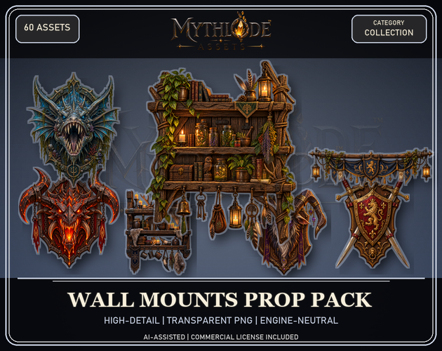 MYTHLODE Wall Mounts Prop Pack storefront cover