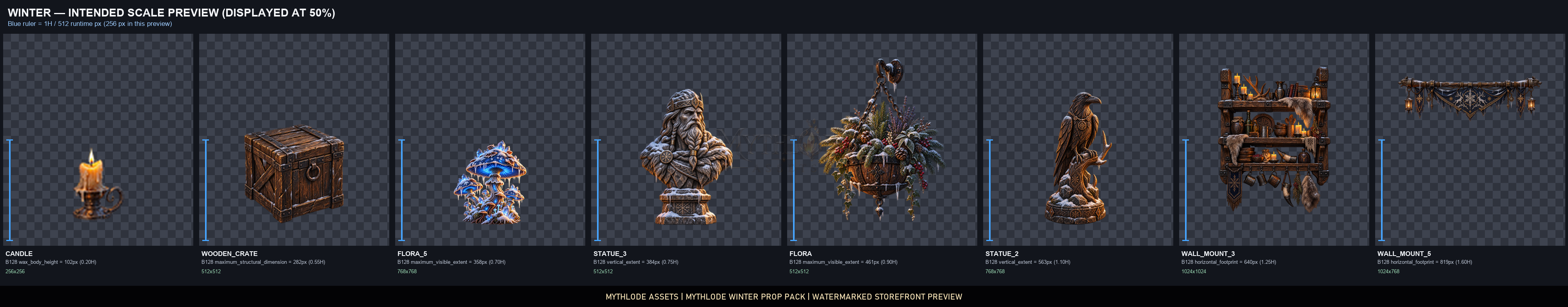 MYTHLODE Winter Prop Pack watermarked intended-scale preview
